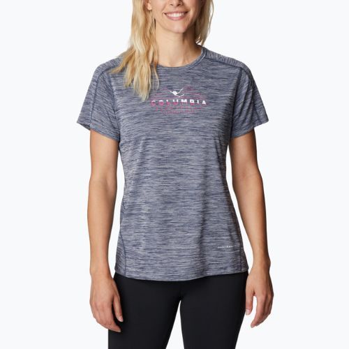 Columbia Damen Zero Rules Graphic Crew Trekking Shirt grau 1991583467