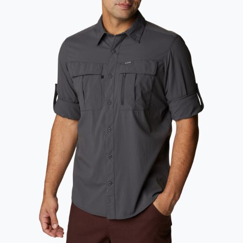 Columbia Newton Ridge II LS dunkelgrau Herrenhemd 2012971