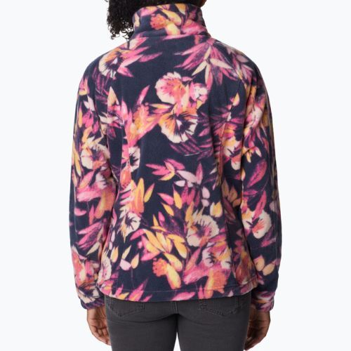 Columbia Damen Fleece-Sweatshirt Benton Springs gedruckt Fleece rosa und marine 2021771