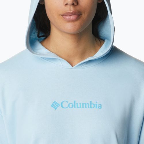Damen-Trekking-Sweatshirt Columbia Logo III French Terry blau 2032871490