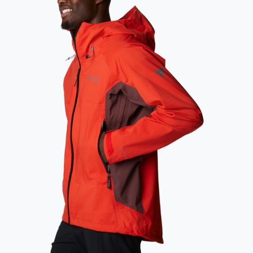 Columbia Mazama Trail Herren Regenjacke rot 2034451