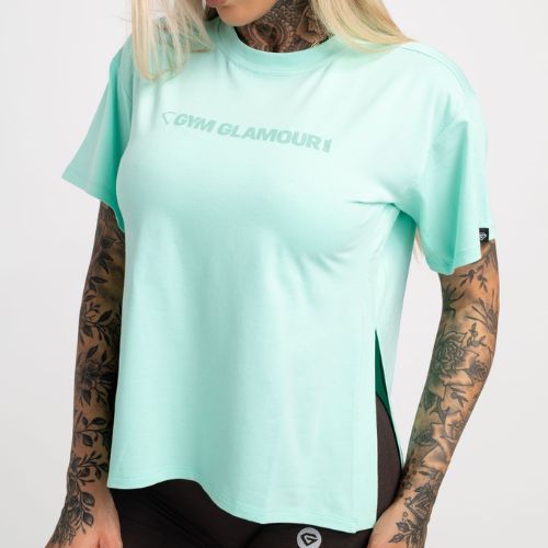 Damen-Trainingsshirt Gym Glamour Glamour Mint 420