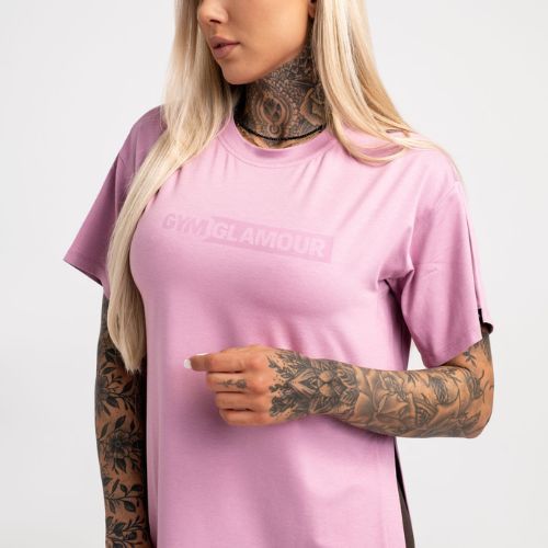 Damen-Trainings-T-Shirt Gym Glamour Glamour Pink 418