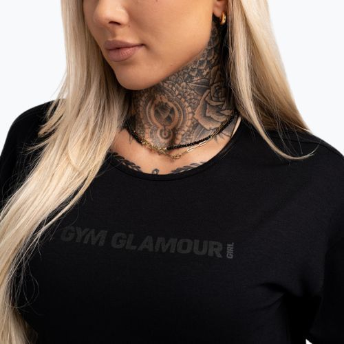 Damen Trainings-T-Shirt Gym Glamour V Schwarz 421