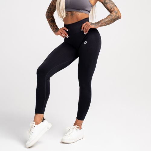 Damen-Trainingsleggings Gym Glamour Flexible Anthrazit 429