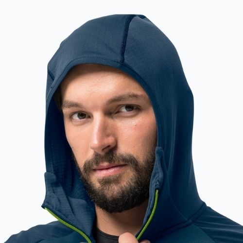 Herren-Trekkingjacke Jack Wolfskin Kolbenberg Hooded FZ navy blau 1711011