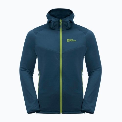 Herren-Trekkingjacke Jack Wolfskin Kolbenberg Hooded FZ navy blau 1711011