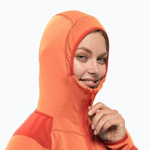 Jack Wolfskin Damen-Trekkingjacke Kolbenberg Hooded FZ orange 1711071