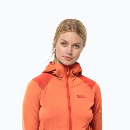 Jack Wolfskin Damen-Trekkingjacke Kolbenberg Hooded FZ orange 1711071