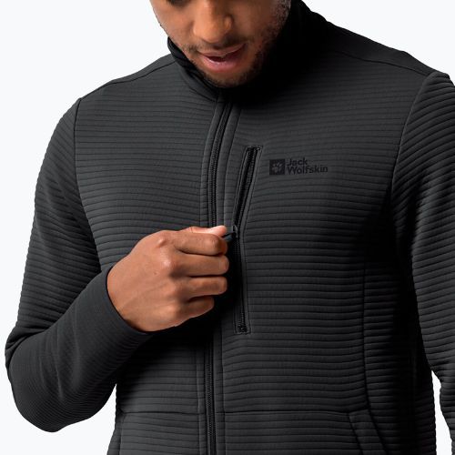 Jack Wolfskin Herren Modesto Trekking Sweatshirt schwarz 1706483