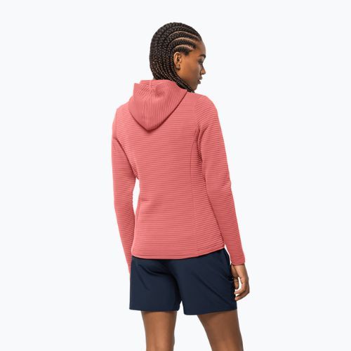 Damen-Trekkingjacke Jack Wolfskin Modesto Hooded rosa 1706254