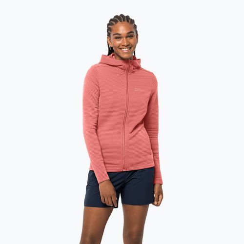 Damen-Trekkingjacke Jack Wolfskin Modesto Hooded rosa 1706254