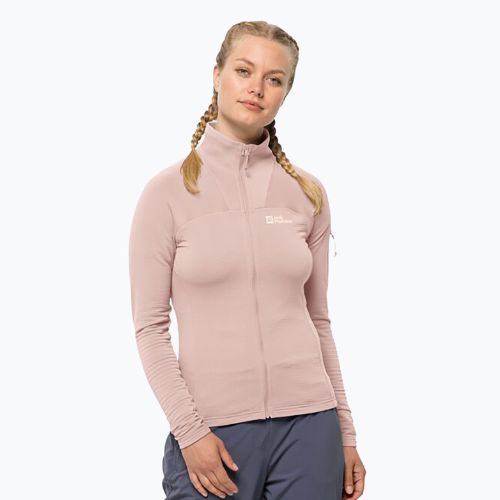 Jack Wolfskin Damen-Trekking-Sweatshirt Prelight FZ rosa 1710981