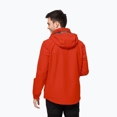 Jack Wolfskin Herren Stormy Point 2L wasserdichte Jacke rot 1111142
