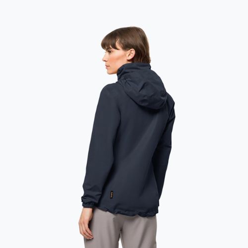 Jack Wolfskin Damen Stormy Point 2L Regenjacke navy blau 1111202