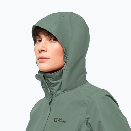 Jack Wolfskin Damen Stormy Point 2L Regenjacke grün 1111202