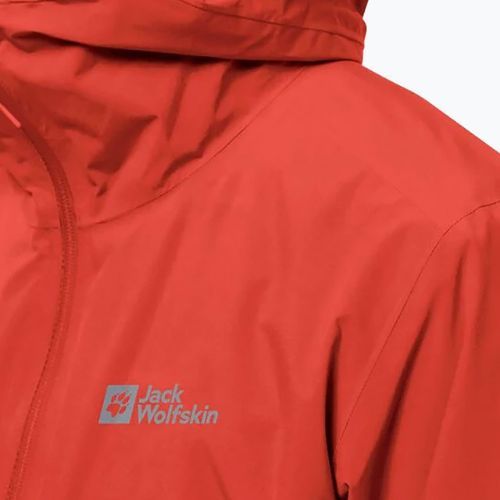 Jack Wolfskin Herren Pack & Go Shell Regenjacke rot 1111503_2193_005