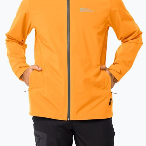 Jack Wolfskin Herren Highest Peak Regenjacke orange 1115131_3087_005