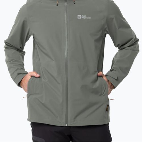 Jack Wolfskin Herren Highest Peak Regenjacke grün 1115131_4143_005