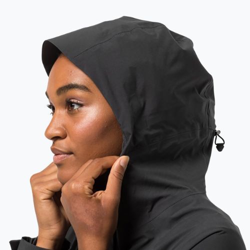 Jack Wolfskin Damen Regenjacke Goldgewann Parka schwarz 1115731_6350_002