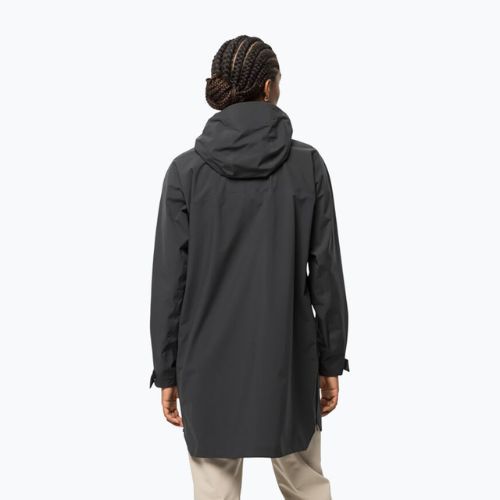 Jack Wolfskin Damen Regenjacke Goldgewann Parka schwarz 1115731_6350_002