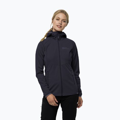 Jack Wolfskin Damen Go Hike Softshell Jacke grau 1306862