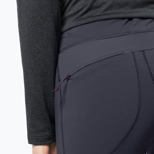 Damen-Trekking-Leggings Jack Wolfskin Salmaser Tights grau 1507781