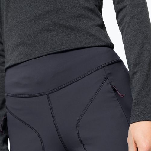 Damen-Trekking-Leggings Jack Wolfskin Salmaser Tights grau 1507781