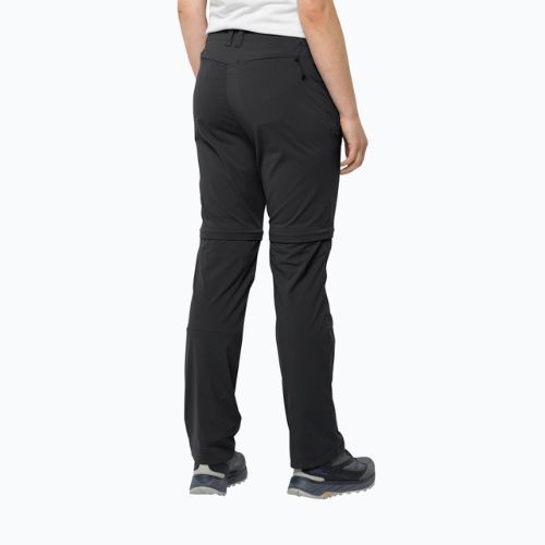 Jack Wolfskin Damen Softshellhose Glastal Zip Off schwarz 1508151_6000_042