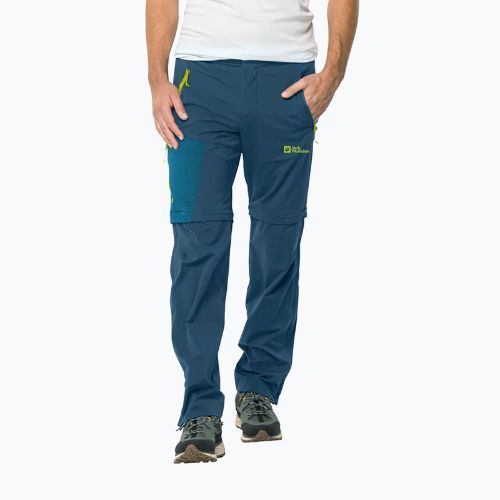 Herren Softshell-HoseJack Wolfskin Glastal Zip Away navy blau 1508301