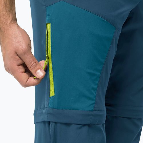 Herren Softshell-HoseJack Wolfskin Glastal Zip Away navy blau 1508301