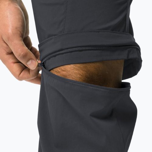 Herren Softshellhose Jack Wolfskin Glastal Zip Away grau 1508301