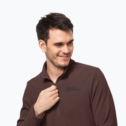 Jack Wolfskin Herren-Trekking-Sweatshirt Taunus HZ kastanienbraun 1709522