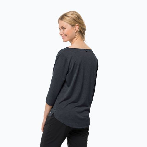 Jack Wolfskin Damen Trekking T-Shirt Jwp 3/4 navy blau 1806655