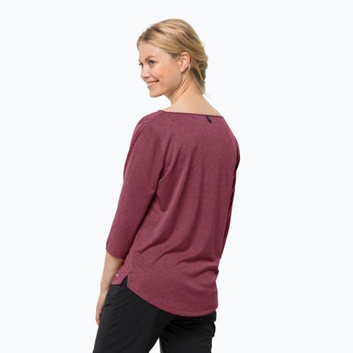 Jack Wolfskin Damen-Trekking-T-Shirt Jwp 3/4 rot 1806655