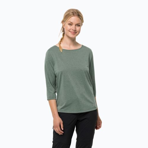 Jack Wolfskin Damen-Trekking-T-Shirt Jwp 3/4 grün 1806655
