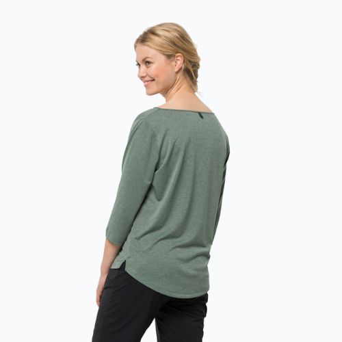 Jack Wolfskin Damen-Trekking-T-Shirt Jwp 3/4 grün 1806655