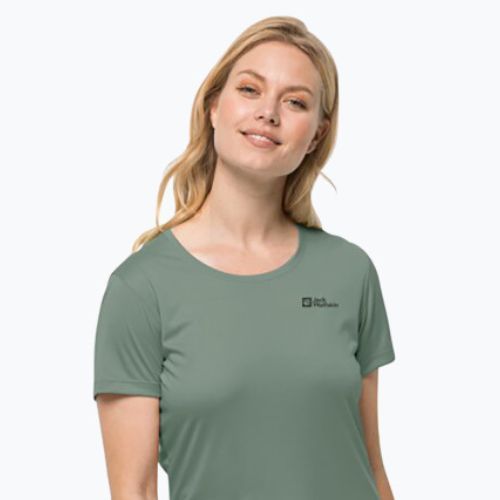 Damen-Trekking-T-Shirt Jack Wolfskin Tech grün 1807122