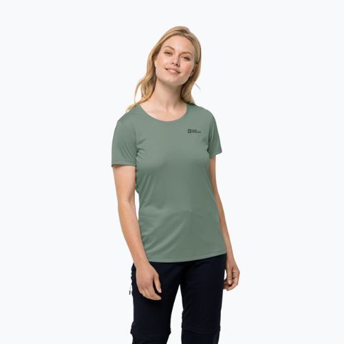 Damen-Trekking-T-Shirt Jack Wolfskin Tech grün 1807122