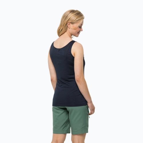 Jack Wolfskin Damen Trekking-T-Shirt Pack & Go Tank navy blau 1807283