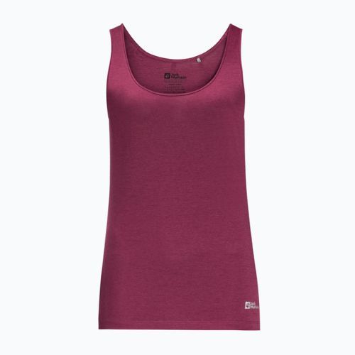 Jack Wolfskin Damen-Trekking-T-Shirt Pack & Go Tank rot 1807283