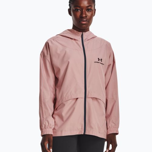 Under Armour Rush Woven Nov Damen Trainingsjacke rosa 1369848-676