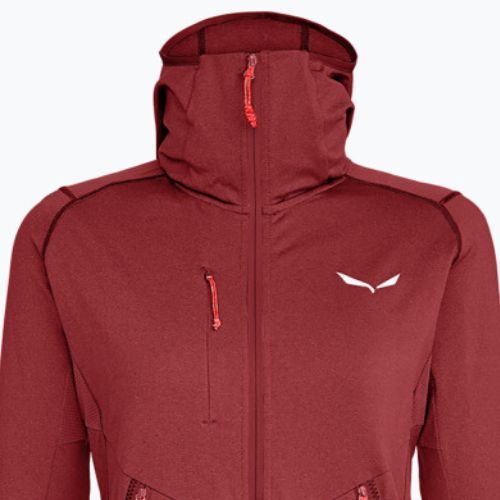 Salewa Damen Fleece Agner Hybrid PL/DST FZ Hoody dunkelrot 00-0000027372