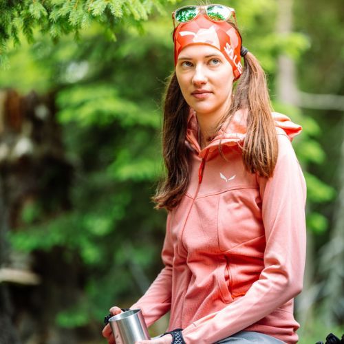 Salewa Puez Hybrid PL FZ Hoody Damen Fleece-Sweatshirt hellrosa 00-0000027389