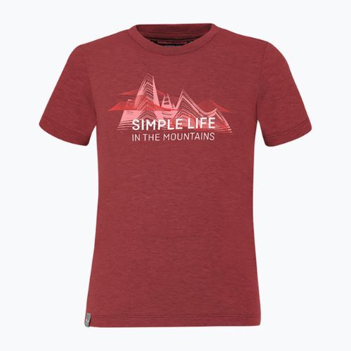 Salewa Simple Life Dry Kinder-Trekking-Shirt rot 00-0000027774