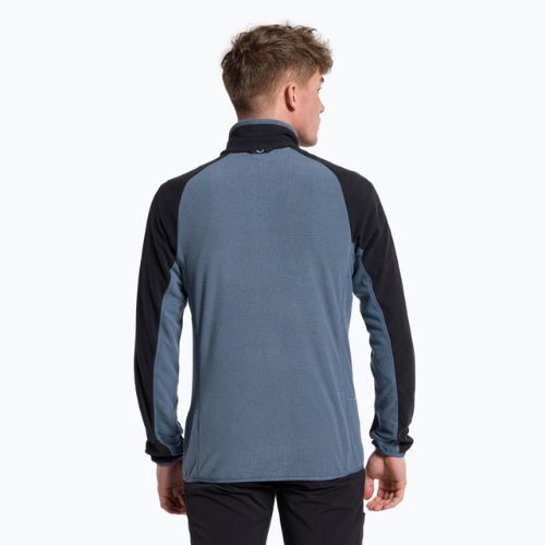 Herren Salewa Paganella PL blau-graues Fleece-Sweatshirt 00-0000027924