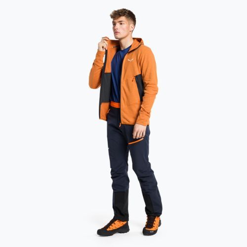 Salewa Herren-Trekking-Sweatshirt Lavaredo Hanf mit Kapuze orange 00-0000028237