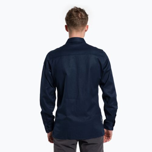 Herren Salewa Fanes Hanf-Trekkinghemd navy blau 00-0000028298