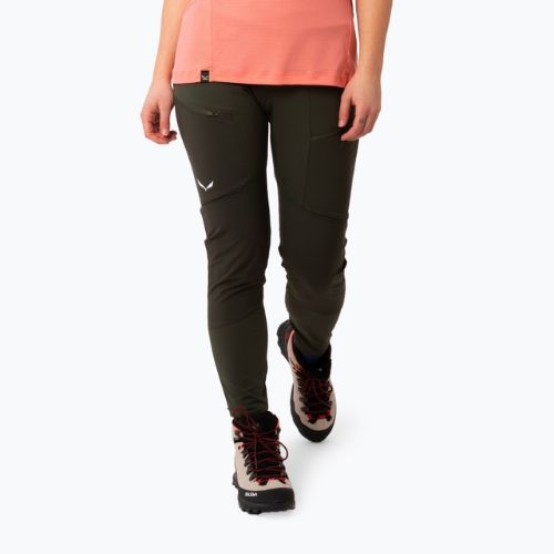 Damen Wanderleggings Salewa Puez Dry Resp Cargo grün 00-0000028331