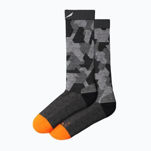 Herren Trekkingsocken Salewa Pedroc Camo AM Crew schwarz-grau 00-0000069039